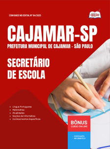 apostila-prefeitura-de-cajamar-pdf-secretario-de-escola-2025