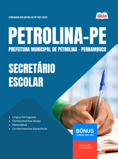 apostila-prefeitura-de-petrolina-pdf-secretario-escolar-2025