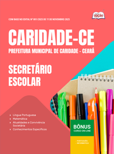 apostila-prefeitura-de-caridade-pdf-secretario-escolar-2025