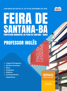 Apostila Prefeitura de Feira de Santana Professor de Inglês em 2026 PDF