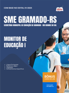 Apostila SME Gramado 2026 em PDF para Monitor de Educação I