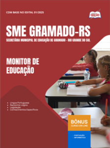 Apostila SME Gramado 2026 em PDF para Monitor de Educação