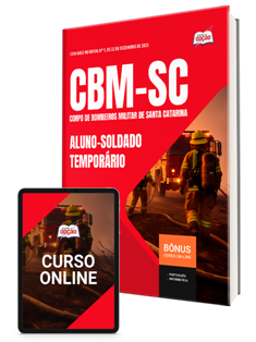 Apostila CBM-SC em PDF 2026 - Aluno-Soldado Temporário