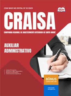 Apostila CRAISA-SP em PDF 2026 - Auxiliar Administrativo