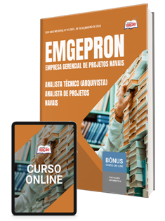 Apostila EMGEPRON em PDF 2026 - Analista de Projetos Navais - Analista Técnico (Arquivista)