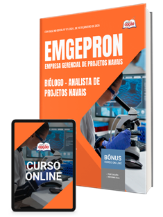 Apostila EMGEPRON em PDF 2026 - Analista de Projetos Navais - Biólogo