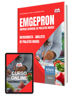 Apostila EMGEPRON em PDF 2026 - Analista de Projetos Navais - Nutricionista