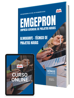 Apostila EMGEPRON 2026 em PDF - Técnico de Projetos Navais - Almoxarife