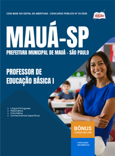 Apostila Prefeitura de Mauá - SP em PDF 2026 - PEB I