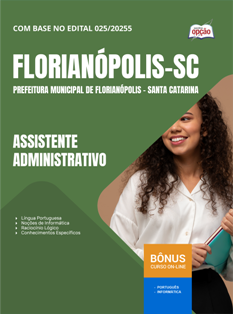 Apostila Prefeitura de Florianópolis - SC em PDF 2026 - Assistente Administrativo