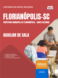 Apostila Prefeitura de Florianópolis - SC em PDF 2026 - Auxiliar de Sala