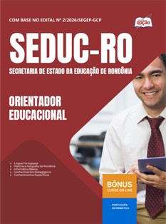Apostila SEDUC-RO em PDF 2026 - Orientador Educacional