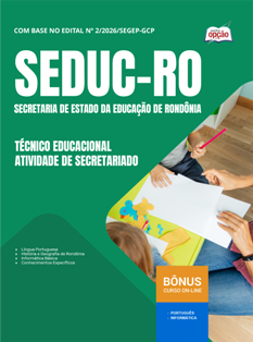 Apostila SEDUC-RO em PDF 2026 - Técnico Educacional Secretariado