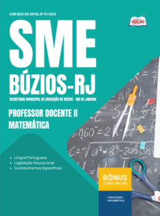 Apostila Prefeitura de Armação dos Búzios-RJ em PDF 2026 - Professor Docente II - Matemática