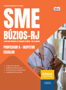 Apostila Prefeitura de Armação dos Búzios-RJ em PDF 2026 - Professor II - Inspetor Escolar