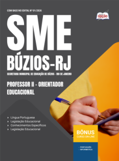 Apostila Prefeitura de Armação dos Búzios-RJ em PDF 2026 - Professor II - Orientador Educacional