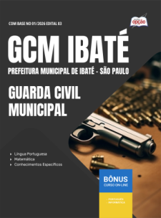 Apostila Prefeitura de Ibaté - SP em PDF 2026 - Guarda Civil Municipal