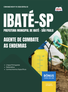 Apostila Prefeitura de Ibaté - SP em PDF 2026 - Agente de Combate às Endemias