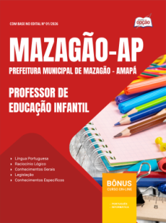 Apostila Prefeitura de Mazagão-AP em PDF 2026 - Professor de Educação Infantil