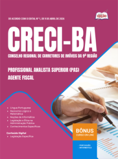 apostila-creci-ba-pdf-profissional-analista-superior-pas-agente-fiscal-2026